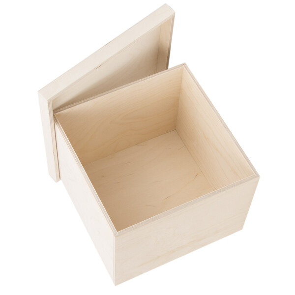 Holz Kiste Aufbewahrungskiste 12 Liter Holzbox Spielkiste für Kinder