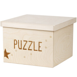 Holz Kiste Aufbewahrungskiste 12 Liter Holzbox Spielkiste...