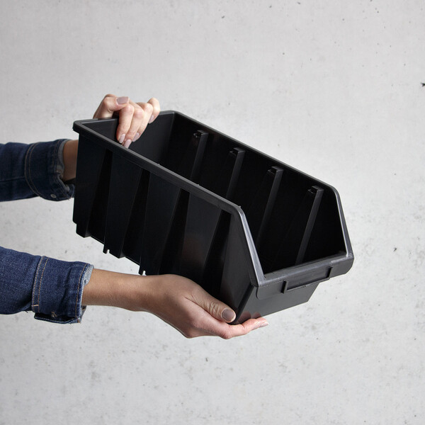 Stapelboxen 8 Liter Sichtlagerkasten 18 kg Traglast Material Sortierboxen Regal