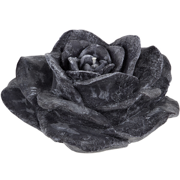 Stearinkerze schwarze Rose Rosenblätter ätherische Bio Öl Rosenduft