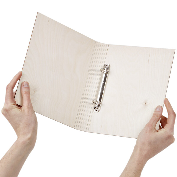 Kalenderunterlage 1 Stück Präsentationsmappe Mappe aus Holz DIN A5 Speisekarte