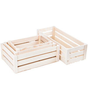 Obstkiste Holzkisten Holz Kiste mit Nut neue Kisten helle...