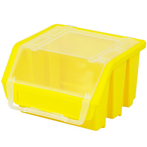 Sichtlagerbox Gelb mit Deckel