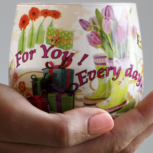 Bltenduft, 12 Stck Duftkerzen im Glas, frischer, blumig-motivierender Duft