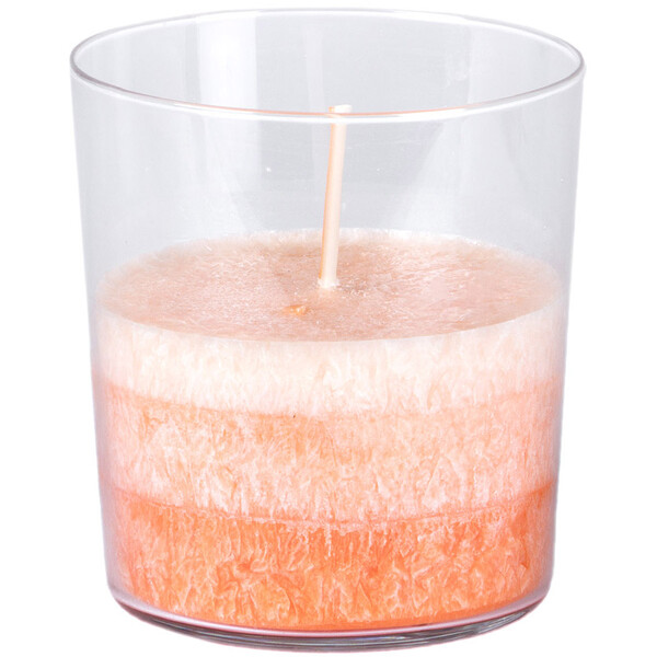 Duftkerzen im Glas, 6 Stck, romantischer und frischer Grapefruit-Duft, Bio Stearin Kerzen