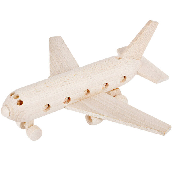 Passagierflugzeug aus Holz