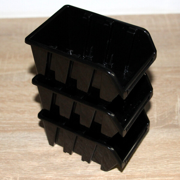 Sichtlagerkasten 0,4 Liter Prosperplast In Box 11,5 x 8 x 6 cm Schwarz Größe 1