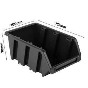 Stapelbox 0,7 Liter InBox 15,5 x 10 x 7 cm schwarz...