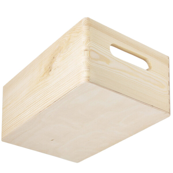 Aufbewahrungsbox Holz mit Griffe 20 x 30 x 14 cm Buchenholz Holzkiste