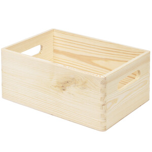 Aufbewahrungsbox Holz mit Griffe 20 x 30 x 14 cm...