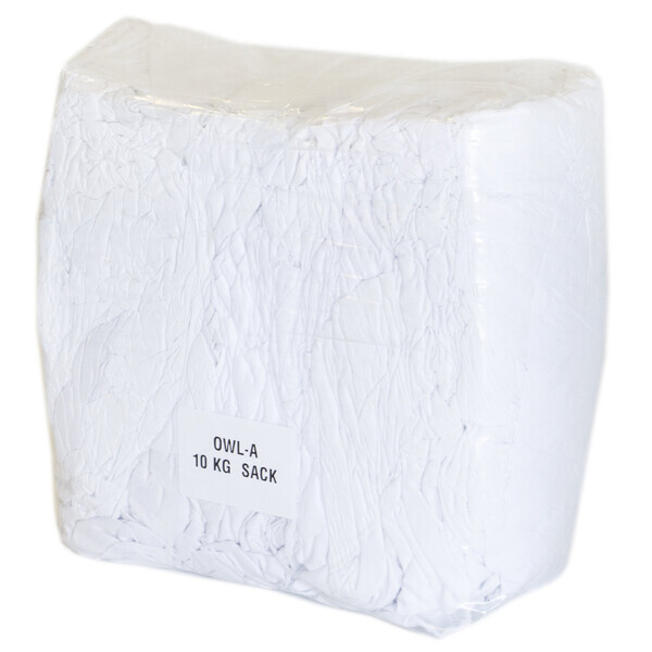 Baumwolle Putzlappen aus Bettwäsche Weiß 10 kg Reinigungstücher