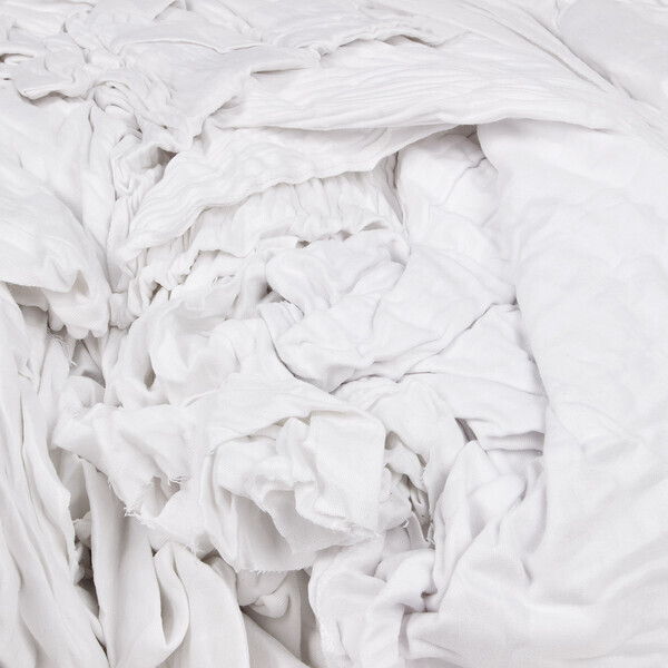 Baumwolle Putzlappen aus Bettwäsche Weiß 10 kg Reinigungstücher