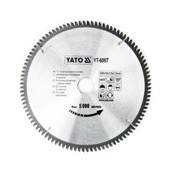 Kreissägeblatt Hartmetall für Aluminium Ø 300 x 30 mm T 100