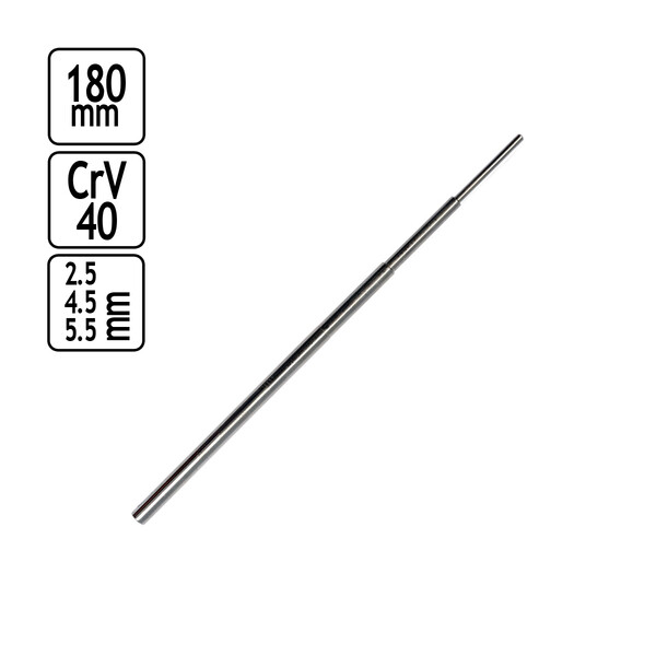 Drehstift abgestuft 180 mm Stufendrehstift für Rohrsteckschlüssel 