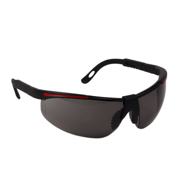 Schutzbrille TYP 91708 schwarz getönt Sicherheitsbrille kratzfest