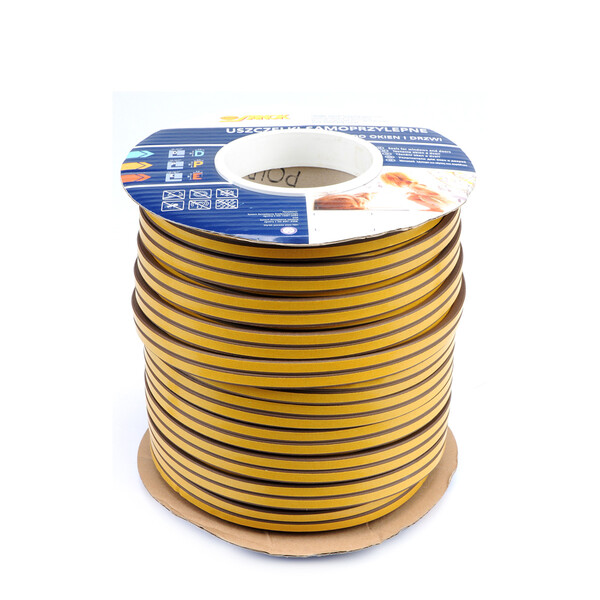 Fensterdichtung Rolle Gummidichtung Profil D Braun 100 Meter