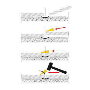 Verlegehilfe fr Fliesenverlegung 100 Keile und 300 Laschen