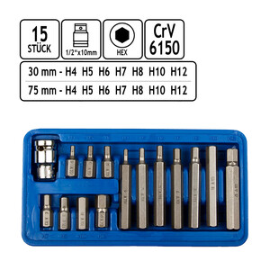 Schraubendreher Bit Satz 15-teilig-Innen-Sechskant