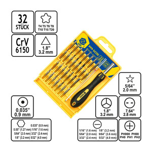 Schraubendreher-Satz 32teilig Przisionsschraubendreher