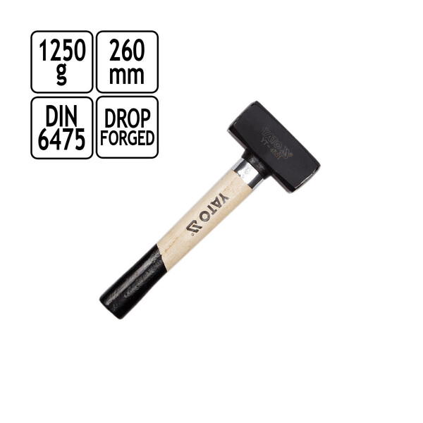 Fustel mit Holzgriff 1250 g Hammer DIN 6475