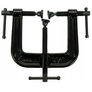 Kantenzwinge C-Zwinge Dreifachschraubklemme 62 x 62 mm...