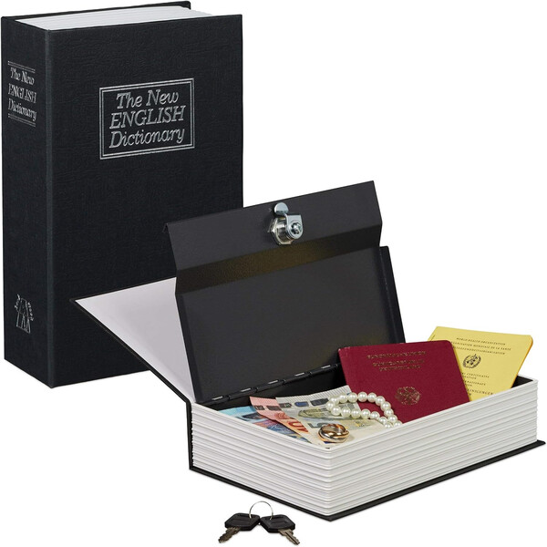 Geldkassette Buchkassette Geldversteck Safe Geldbox Geldkasse, 10,00 €