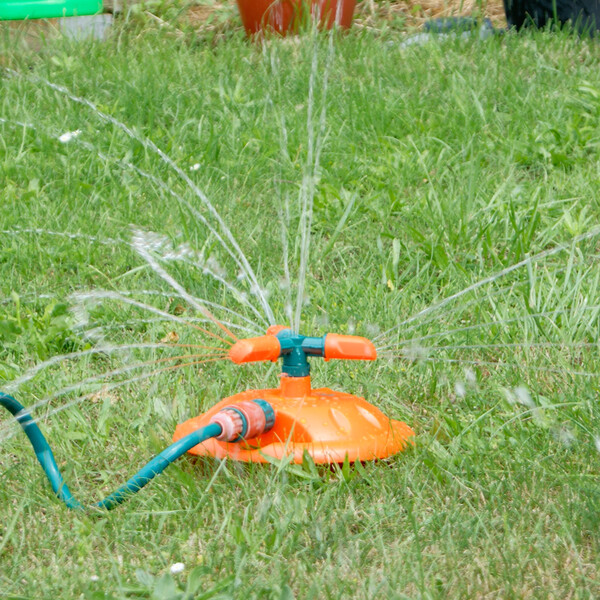 Rasensprenger 3 Arm Kreisregner flach Garten Sprinkler