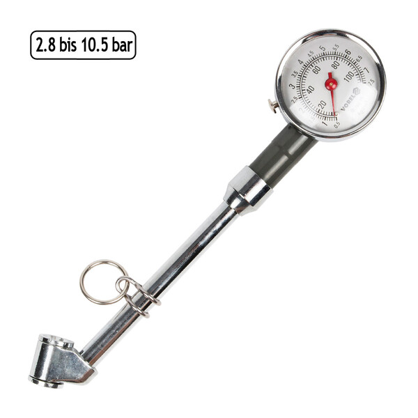 Reifendruckprfer 2,8 - 7,5 bar Reifendruckmesser mit Messwertspeicherung Manometer