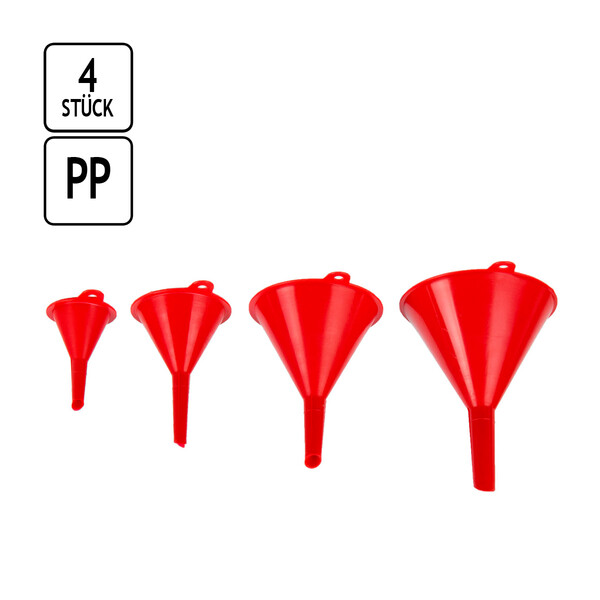 Trichtersatz 4 Stck 50 bis 115 mm Einflltrichter Trichter