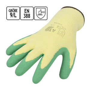 Latex Gartenhandschuhe 10 Paar Feinstrick-Handschuhe Größe 9