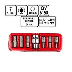 Torxeinstze fr Direktantrieb 7 teilig Innen Sechskant
