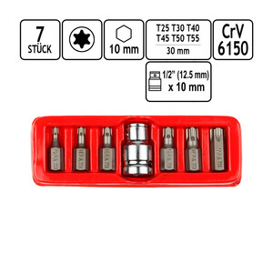 Schraubendreher Bitsatz 7 teilig Torx