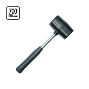 Gummihammer Hammer mit Stahlstiel 700 g Schonhammer