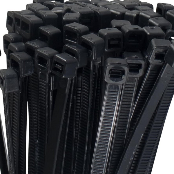 lange 300 x 3,6 mm Kabelbinder 100 Stck Kabelverbund schwarz