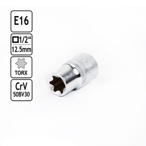 Steckschlssel-Einsatz Auen Torx E16 Aufnahme Vierkant...