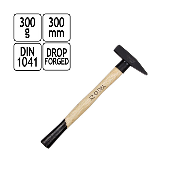 Hammer mit Stielhalter Schlosserhammer 300 g