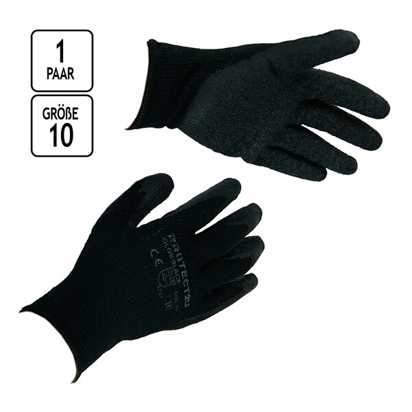 Bau-Handschuhe  EN388, EN420 Strickhandschuhe 6 Paar Gre 10 