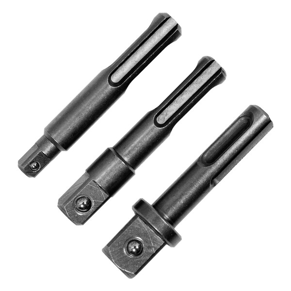 Stecknuss SDS PLUS 3er Set Steckschlssel Adapter Bit Halter