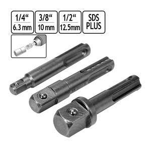 Stecknuss SDS PLUS 3er Set Steckschlssel Adapter Bit Halter