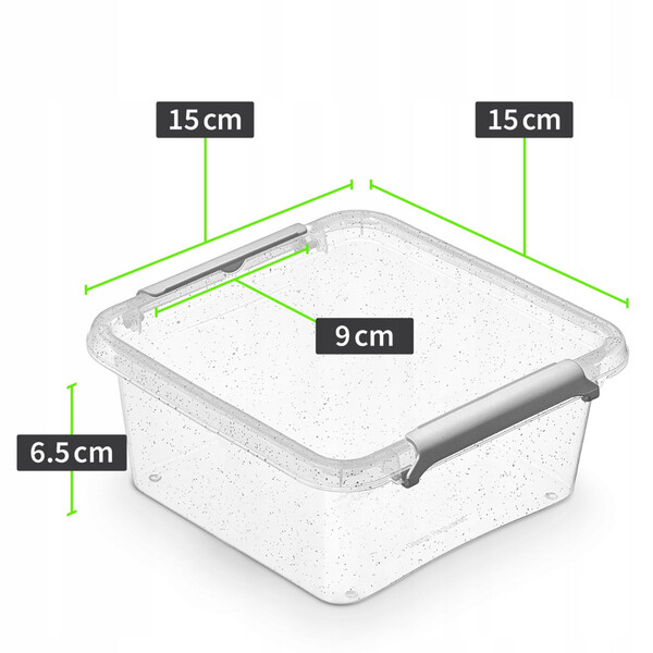 Frischhaltebox 0,85 Liter NanoBox mit Mikropartikel von Silber