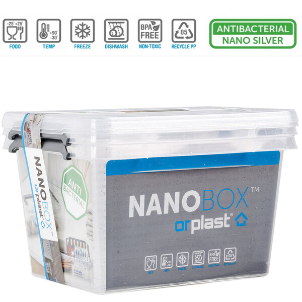 Frischhalte Behlter 2er-Set antibakteriell 2 Liter Nano-Boxen