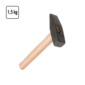 schwerer Hammer 1500 g langer Holzstiel
