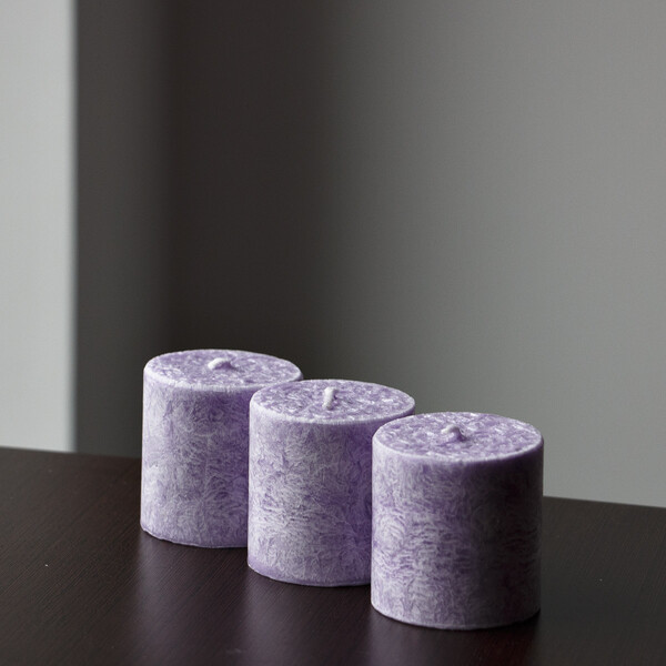 Zylinderkerzen 3 Stück Duftkerzen Lavendel Raumerfrischer Raumduft SPA Wellness