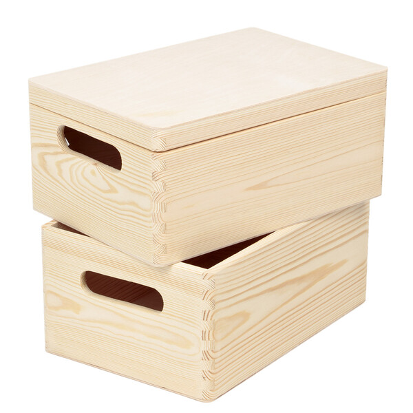 Allzweckkiste Holzkiste Birkenholz Holzbox 8,2 Liter Kiste Aufbewahrung Ordnung