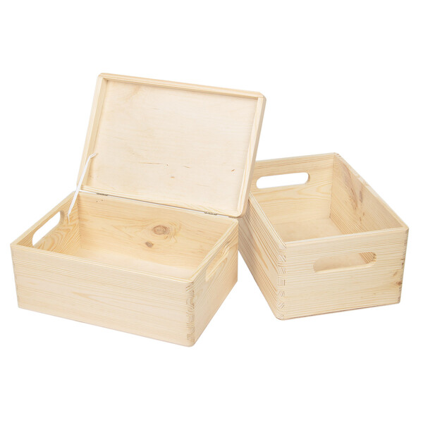 Allzweckkiste Holzkiste Birkenholz Holzbox 8,2 Liter Kiste Aufbewahrung Ordnung