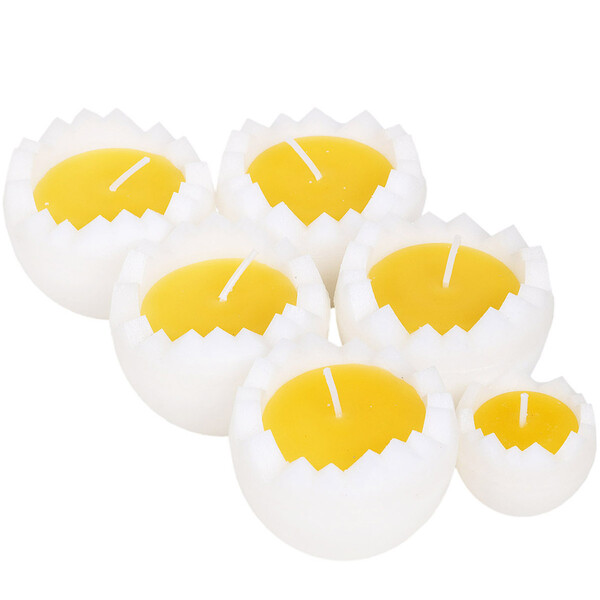 Eierschalen Osterkerzen Oster Wachs Kerzen 6 Stück Schwimmkerzen 7 x 5 cm Teelichter