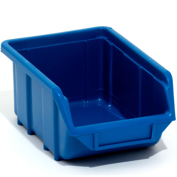 Materialbehälter Blau Stapelbox Werkstattkiste Schraubenbox Regalkasten
