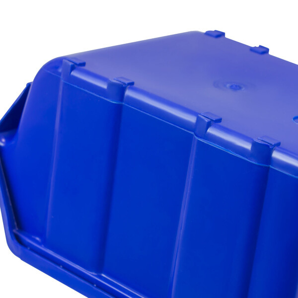 Blau 3 Stück Magazinkisten Materialbehälter 3,5 Liter Sichtlagerbox stapelbar Regalkisten