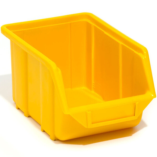 Regalkiste Gelb Magazinkiste Materialbehälter 3,5 Liter Sichtlagerbox stapelbar