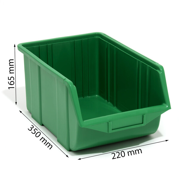 Sichtlagerbehlter 9,5 Liter Stapelbox Industrie Regal-Kiste Lagerbehlter